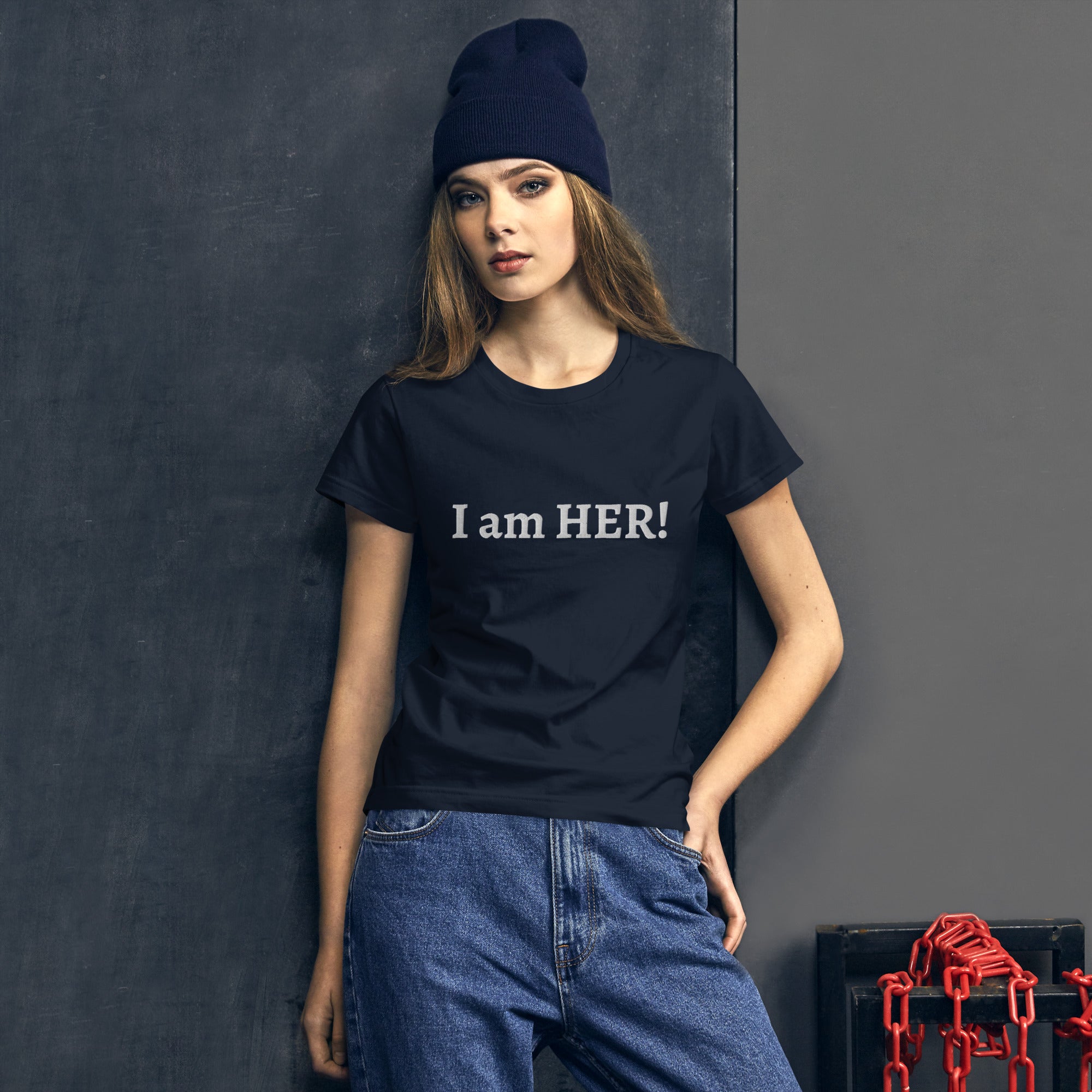Embroidered I am HER T-shirt